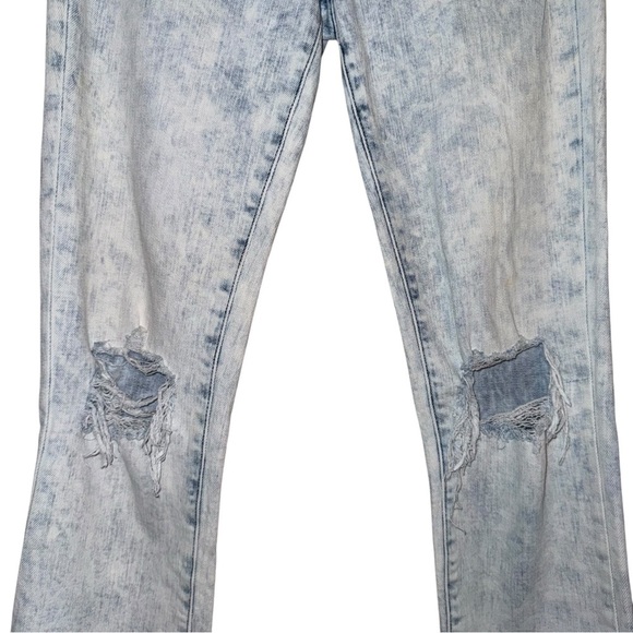 L'AGENCE High Line Skinny Jeans Calypso Distressed Destructed Acid Wash Size 25 - Picture 8 of 16